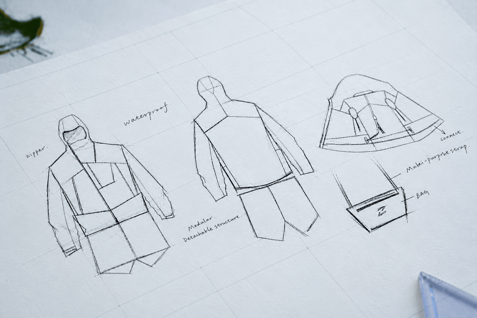 TAJEZZO product design sketches